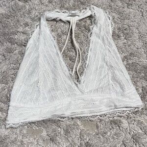 Active USA White Lace Bralette
